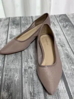 美品　RANDA ピンク系シアーパンプスのサムネイル