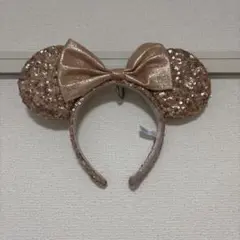 ミニーマウス耳カチューシャ ローズゴールド