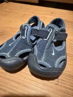 Nike ベビーサンダル ネイビー水陸両用ブルー サンダル ベルクロストラップ