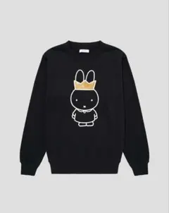 新品！グラニフ ミッフィー トレーナー スウェット ブラック Lサイズ メンズ