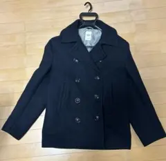 【美品】メンズ　HARVARD ウールピーコート ネイビー Mサイズのサムネイル
