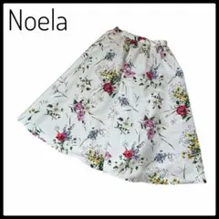 美品✨Noela ノエラ フレアスカート 花柄 Aライン 白 フェミニン Sのサムネイル