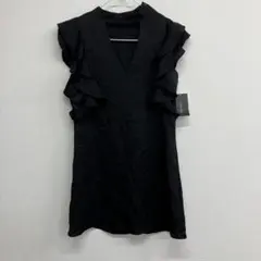 新品　ZARA BASIC ミニワンピ　黒　S さ12のサムネイル