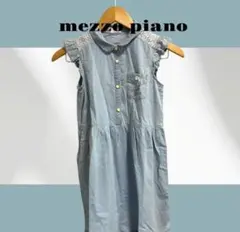 mezzo piano ノースリーブワンピース 薄い青