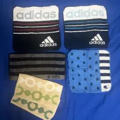 タオルハンカチ 6枚セット adidas チャンピオン ナノユニバース 入園準備のサムネイル