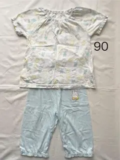ミッフィー柄 ベビーパジャマ 90サイズ 半袖短パン 腹巻付