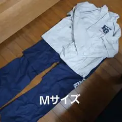 FILA ウィンドブレーカーレインウエア 上下セットグレー&ネイビーのサムネイル