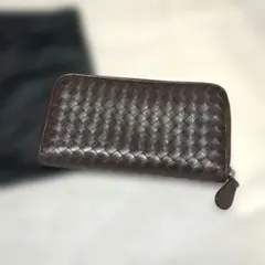 Bottega Veneta イントレチャート ラウンドファスナー 長財布　美品のサムネイル