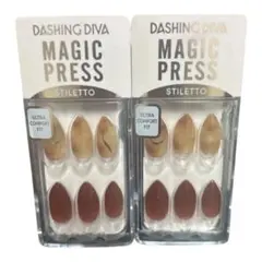 DASHING DIVA スティレット ブラウンアンバー　2点セット