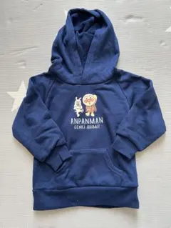 アンパンマン フード付きトレーナー 90cm ネイビー