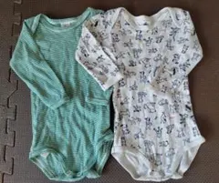 プチバトー　ロンパース　ボディスーツ　74cm