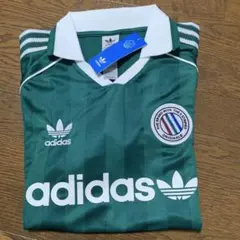 ち*☆様 新品　adidas ダークグリーン ポロスタイルジャージ　 サイズL