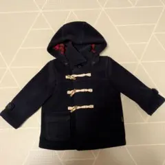ネイビーダッフルコート（フリース）美品　クレードスコープ