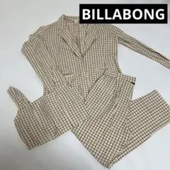 BILLABONGビラボン セットアップ ベージュチェック