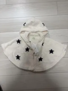 【新品未使用】箱ありgelate pique 星柄 ベビーポンチョ90