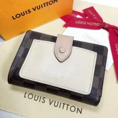 美品】ルイヴィトン ポルトフォイユ・ジュリエット ダミエ エベヌ