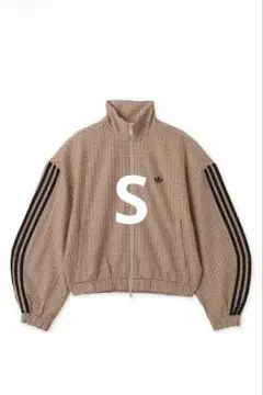 L アディダス チェック トラックトップ adidas CHECK ベージュ S