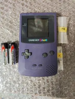 ゲームボーイカラー本体パープル 修理品 ジャンク扱い