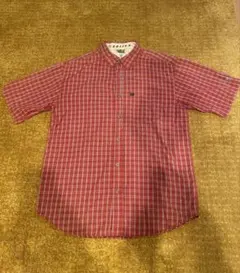 THE NORTH FACE ノースフェイス チェックシャツ M赤 アウトドア