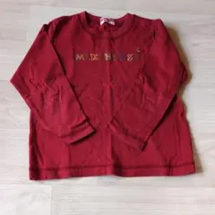 used ミキハウス　キッズ　ロンT　サイズ110　赤