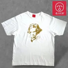 OJICO オジコ ベートーヴェン 半袖Tシャツ 金イラスト Mのサムネイル