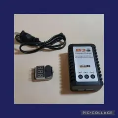 リポ バッテリー 充電器 2セル 3セル ラジコン 電動ガン 電圧計 YD-2