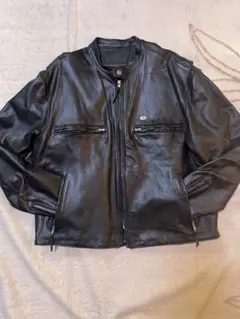 Harley Davidson ブラック シングルライダースジャケット 38 - メルカリ