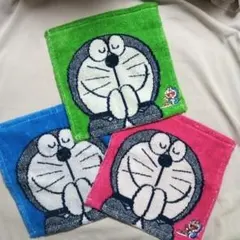 ３枚 新品 ドラえもん ハンドタオル