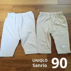 UNIQLO Sanrio ハローキティ レギンス 90　女の子　セット