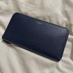 【美品】ペッレモルビダ　 ラウンドジップ　長財布　バルカ　ネイビーのサムネイル