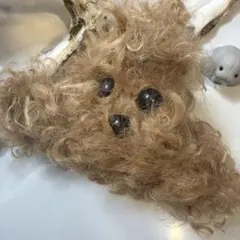 限1点❤︎A8009ふわふわ可愛いわんちゃん犬ドッグ型バンズクリップ可愛い12cm