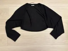 【美品】GU ジーユー　2ピースボレロカーディガン　ブラック　Mサイズ