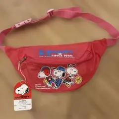 昭和レトロ スヌーピー スポーツポーチ S ピンク、ウエストポーチ マツモト