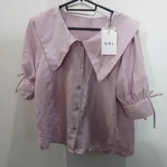 GRL ピンク ラベンダー ブラウス Fサイズ