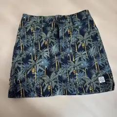 ROSASEN ロサーセン インナー付 スカート 総柄 ネイビー系