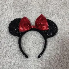 ディズニー ミニーマウス耳型カチューシャ