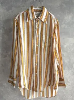 『 希少vintage』70s ストライプシャツ made in USA古着