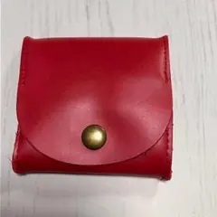 コインケース 本革小銭入れ ポーチ 小物入れ ミニ財布 赤