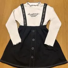 ワンピース 長袖ストラップ付きセット風