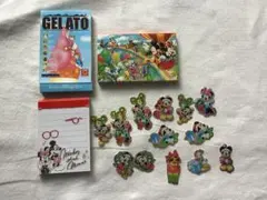 ミッキー・ミニー クリスマスシールと中古ディズニーメモ帳3冊セット