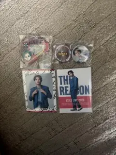 EXILE THE REASON 神谷健太 カラビナ 缶バッジ フォトカ セット