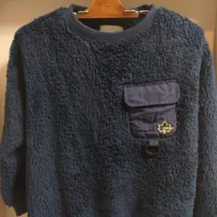 LOGOS DAYS フリースジャケット 150 ネイビー