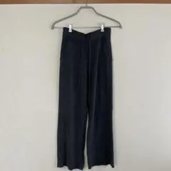 ユニクロ ウォッシャブルニットリブパンツ