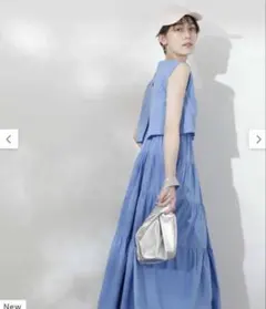 エヌナチュラルビューティーベーシック　2wayトップコットンキャミワンピース S