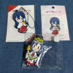 ラバーグッズ＆蒔絵ステッカー　園田海未　μ's　ラブライブ！　神田祭　巫女服