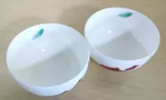 最終価格(TYOd466)陶器製 赤いバラ柄 湯呑み 2個セット