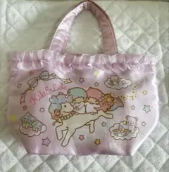 キキララ ミニトート ピンク フリル サンリオ 当たりくじ