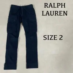 【美品】RALPH LAUREN カーゴパンツ サイズ2 ネイビー