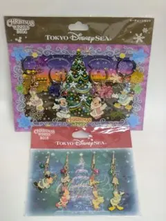 ディズニー　クリスマス　ストラップ　キーチェーンセット　2012 2014