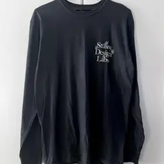 stussy ステューシー バタフライ 蝶々 ロンT Tシャツ ブラック